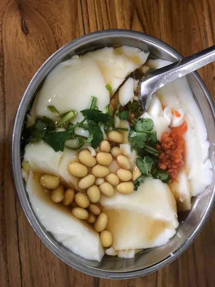 「麻汁豆腐脑」好喝!麻汁香!好久没喝到啦