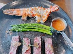 菲力牛排配芝士大虾-安妮意大利餐厅(丽都店)