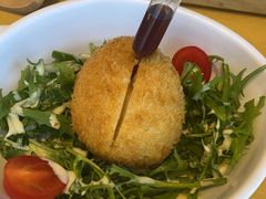 酥炸猪肉裹温泉蛋-胜博殿日式炸猪排(西红门店)