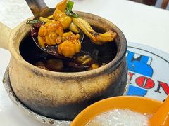 宫保田鸡-长城砂煲田鸡粥