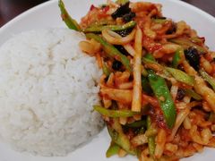 鱼香肉丝盖饭-聚德华天护国寺小吃(甜水园店)