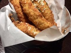 炸自制鸡柳-机器人火炉披萨