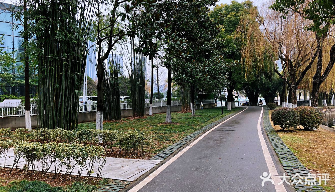 真想穿上跑鞋，沿湖跑几圈