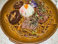 寿喜烧牛肩肉烩意面配温泉蛋-BE BRIGHT KITCHEN(正佳广场店)