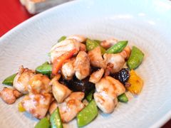黑金蒜蜜豆炒鸡球-镇江苏宁万豪酒店-苏筵中餐厅(市政路分店)
