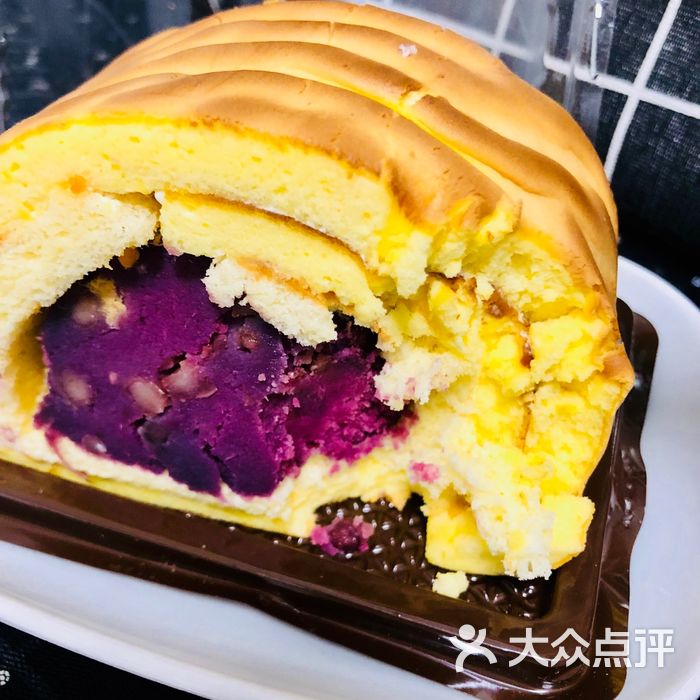 栗记麦香坊紫薯虎皮卷图片-北京面包甜点-大众点评网