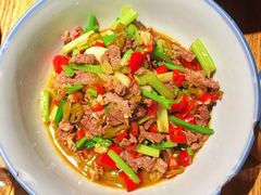 卜辣椒芹菜炒黄牛肉-农耕记·湖南土菜(halo广场店)