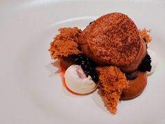 烟熏巧克力配伯爵茶巧克力冰霜-福楼法餐厅FLO