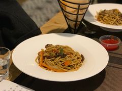 黑椒蘑菇牛柳意面-清真·艾美可餐厅(大悦汇店)