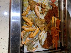 烤基围虾-爱客得牛排海鲜烤肉·火锅自助(春熙路黑金好店)