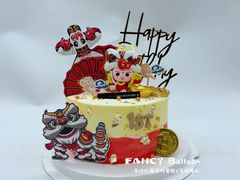 -卡比儿童蛋糕·心意定制·低脂零卡糖动物奶油FancyBALLOON(滨海店)