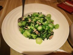 肉沫炒菜心-梁记粥铺(开元地中海店)