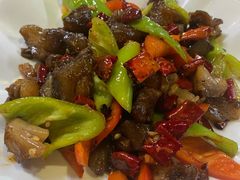 双椒炒蹄筋-王胖子驴肉火烧(鼓楼店)