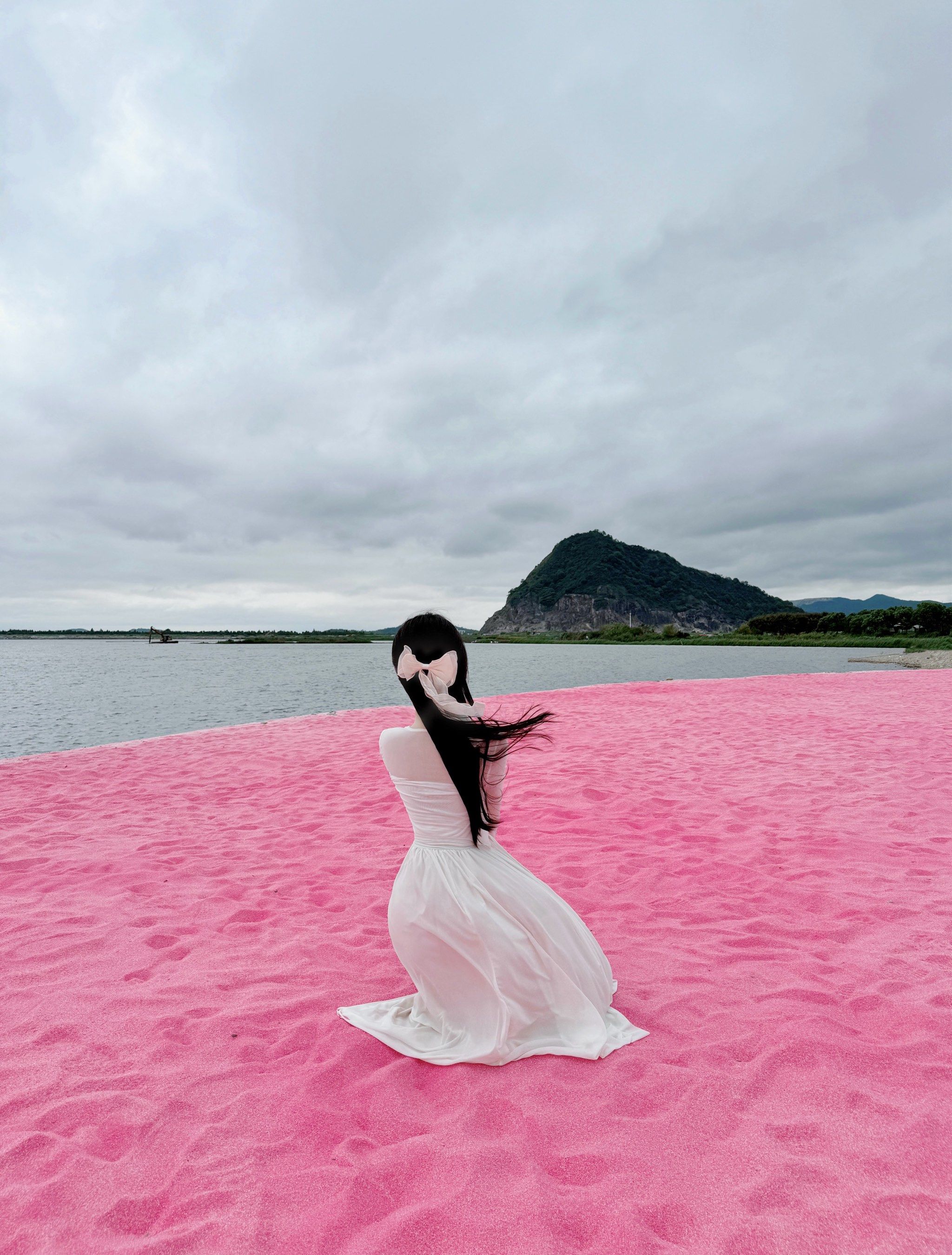 超级梦幻🫧好大一片粉色沙滩🏖