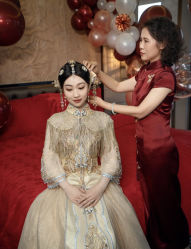 -禾米旗袍妈妈装礼服定制(嘉业国贸店)