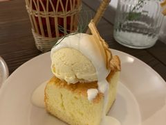 三奶蛋糕佐茉莉甜梨冰淇淋-dokidoki