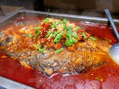 香辣凌波鱼-探鱼·鲜青椒爽麻烤鱼(中天广场店)