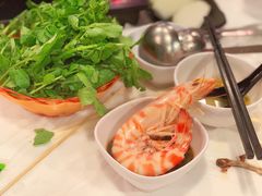 花竹虾-鲜入围煮花胶鸡海鲜火锅