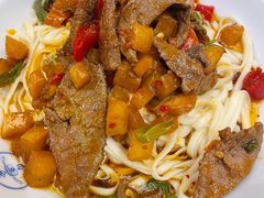 现炒酸辣猪肝面-李与白包子铺(桐梓林店)