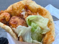 -小红车炸蛋葱油饼