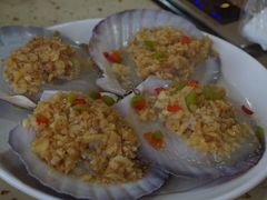 蒜蓉粉丝蒸扇贝-港畔赶海蒸汽海鲜烧烤自助(仙螺岛店)