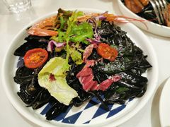大虾海鲜墨鱼汁扁面-打趸BTC·Breaktime cafe(北京路店)