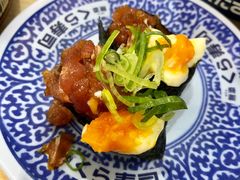 玉子牛肉军舰-KURA寿司(金阁寺店)