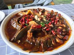 爆汆鲟鱼-山里人家