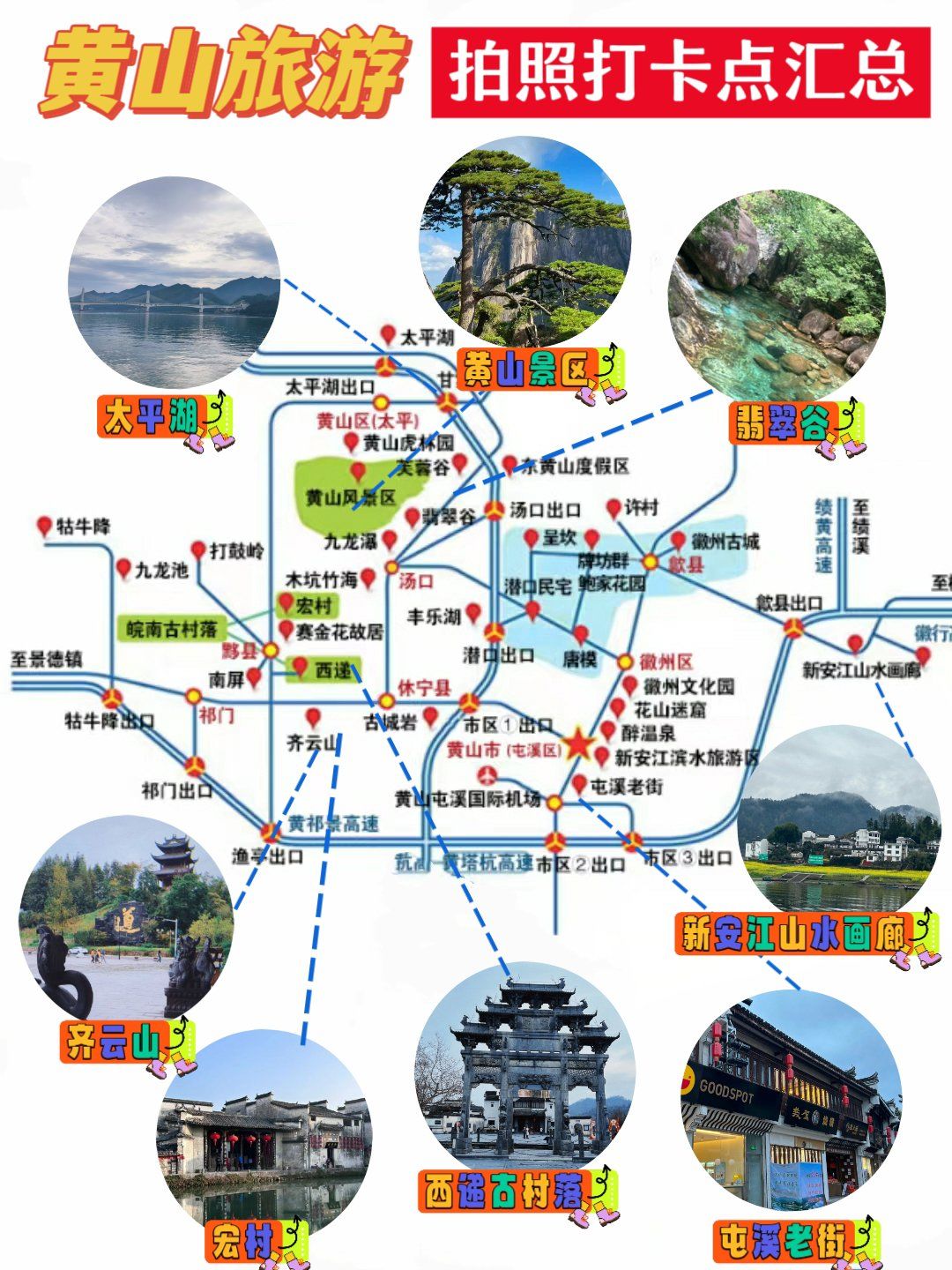 黄山旅游攻略 地图秒懂版 75吐血整理 75
