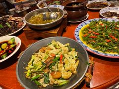 有机花菜炒风肉-杨记隆府(时代天街店)