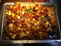 宫保鸡丁烤鱼（清江鱼/斤）-锦尚阁烤鱼(望京新荟城店)