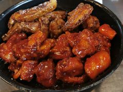 辣子鸡拼酱油鸡-MI WU FACTORY米屋美食工厂餐厅(绿地店)