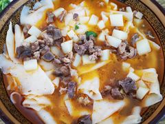 风干羊肉揪面片-陕北风干羊肉剁荞面