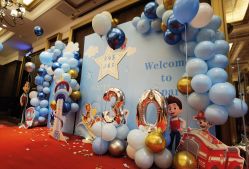 -小鲤鱼生日气球派对会场策划布置