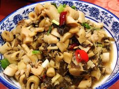 野笋炒雪菜肉沫-国生茶庄·地道农家菜团建活动