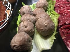 手锤牛筋丸8粒（熟）-牛a潮汕鲜牛肉粿条(天河北店)