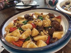 松子牛肉炒年糕-梁溪河畔·吉府花园(南长街南下塘店)