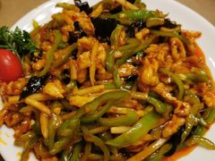 鱼香鸡丝-金牌餐厅·天津菜·八珍豆腐·老爆三(瓷房子店)