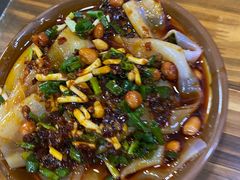 特色凉拌米皮-笔记安顺夺夺粉火锅