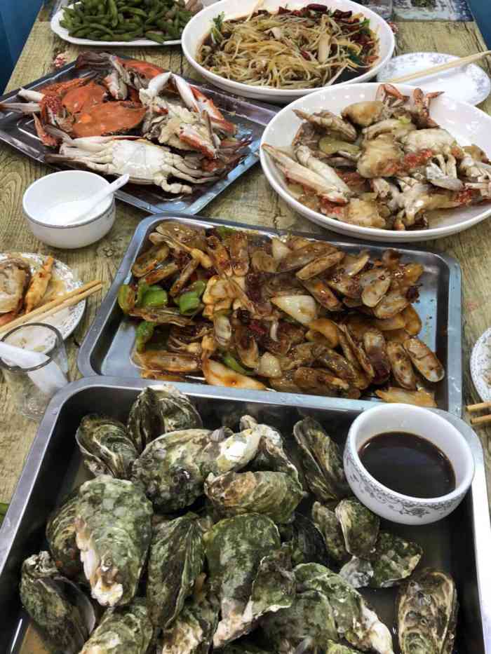 东沟海鲜(南十路店)-"家附近的海鲜店,现在不让在外面摆的,没有.