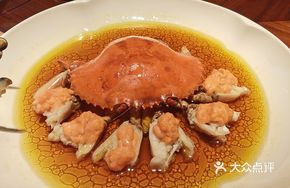 Chicken Oil and Huaiao Wine Steamed Sanmen Crab