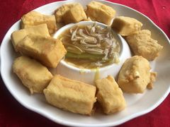 炸豆腐-台山美食一绝阿四台山黄鳝饭(阿四创作店)