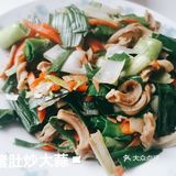猪肚炒大蒜，简单的家常快手菜