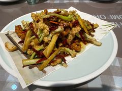 菜花炒麻花-百味地锅鸡(二店·财校分店)