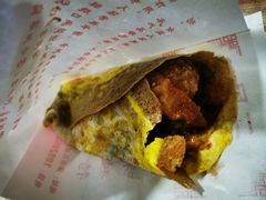 双鸡蛋果蓖儿煎饼果子-二民煎饼(津南咸水沽店)