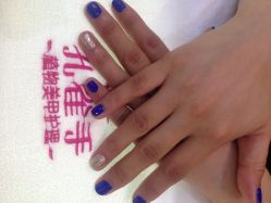 点击看大图 孔雀手植物美甲(城西银泰店)-孔雀手美甲美睫护理