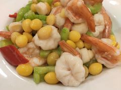 福果碧绿大虾球-北平小馆·烤鸭·家常菜(磨房北里店)