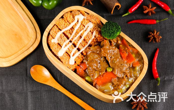 米小家双拼饭(小寨店)黑椒牛柳双拼图片 - 第8张