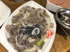 熟的鲜毛肚-津门羊大爷·铜锅涮肉(黄河道店)