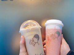厚烧蛋糕波波奶茶-喜茶(北京五棵松华熙店)